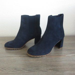 Elegant Navy Ankle Boots